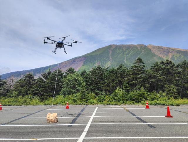 令和7年8月4日ドローン物資輸送（田の原）