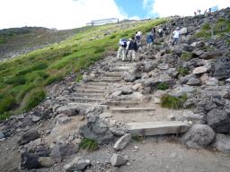 整備された登山道